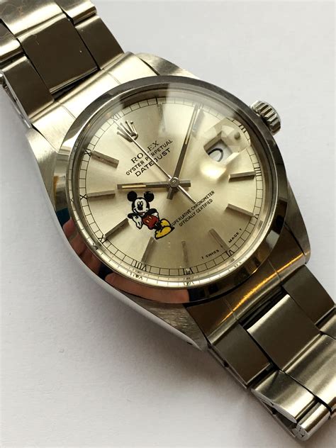 rolex mickey|rolex datejust 36 silver.